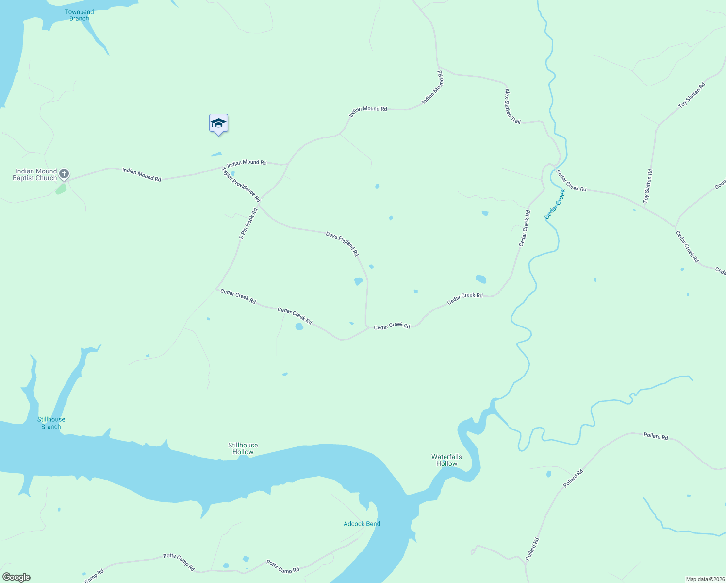 map of restaurants, bars, coffee shops, grocery stores, and more near 842 Dave England Rd in Sparta