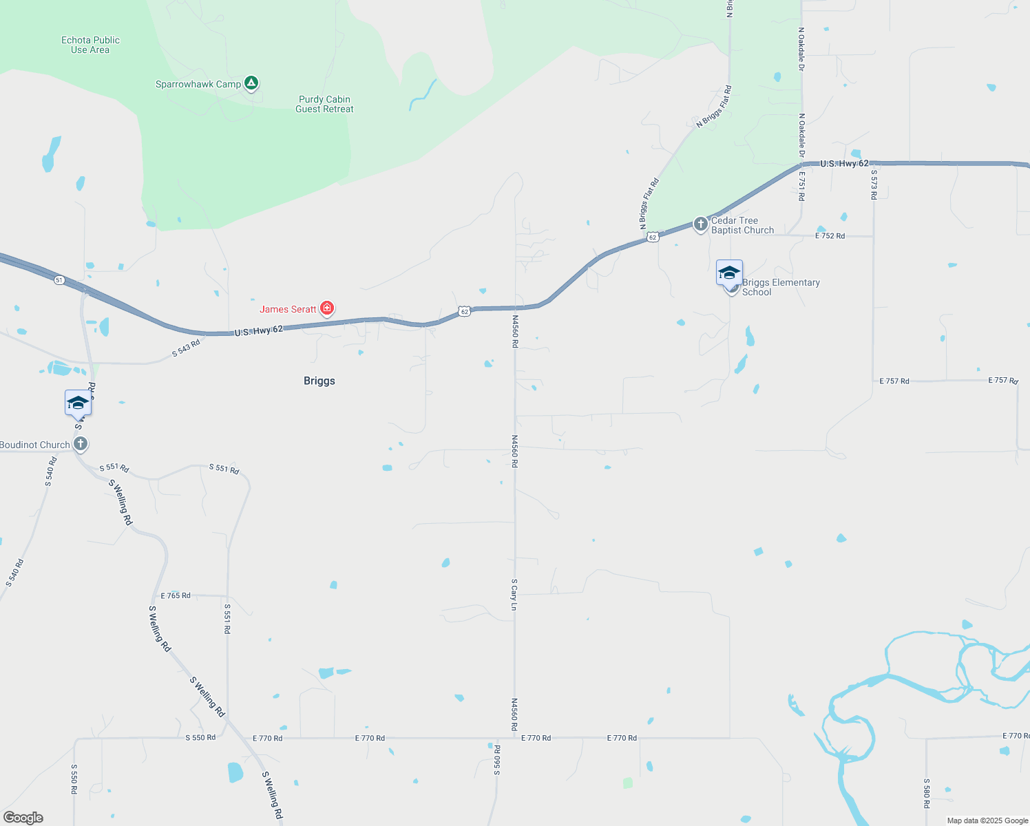 map of restaurants, bars, coffee shops, grocery stores, and more near 17842 N4560 Road in Tahlequah