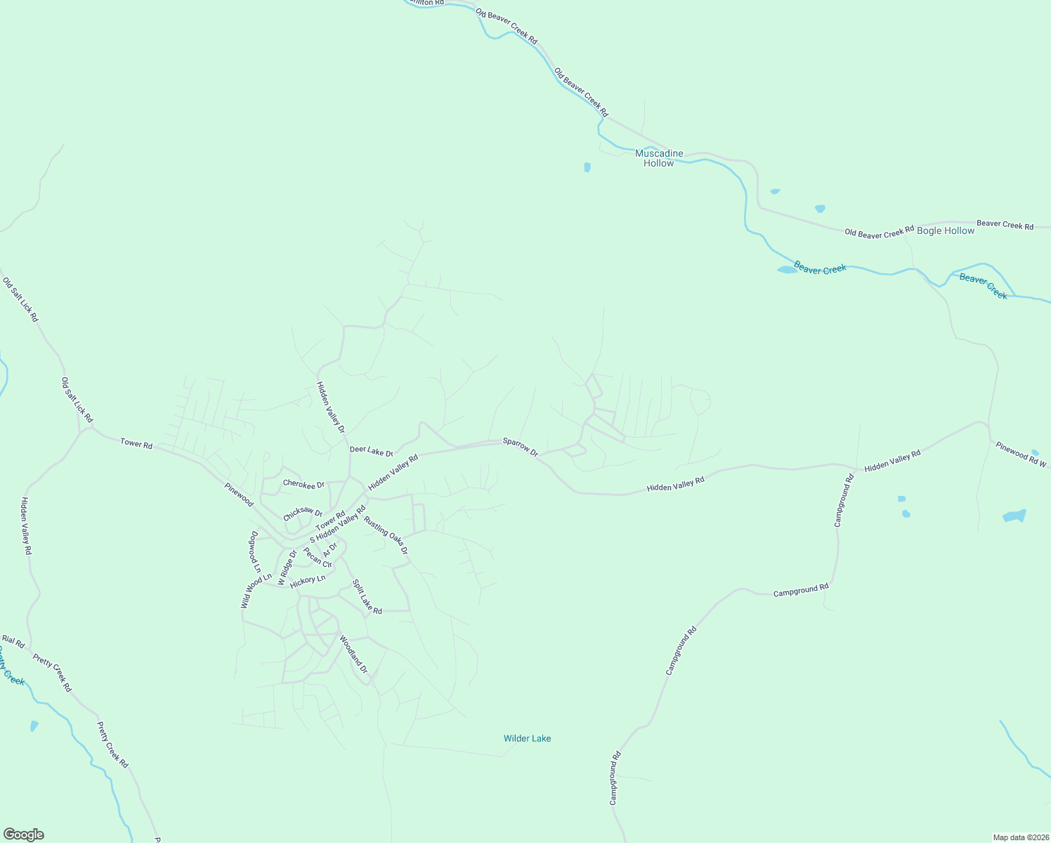 map of restaurants, bars, coffee shops, grocery stores, and more near 2901 North Point Drive in Nunnelly