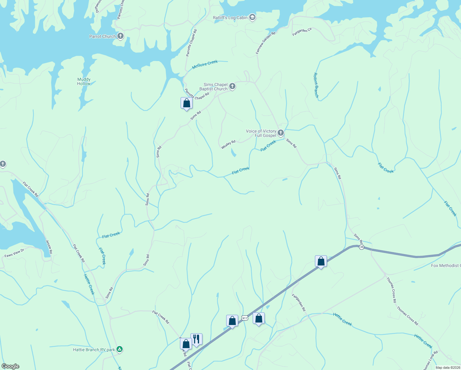 map of restaurants, bars, coffee shops, grocery stores, and more near in Fairgarden