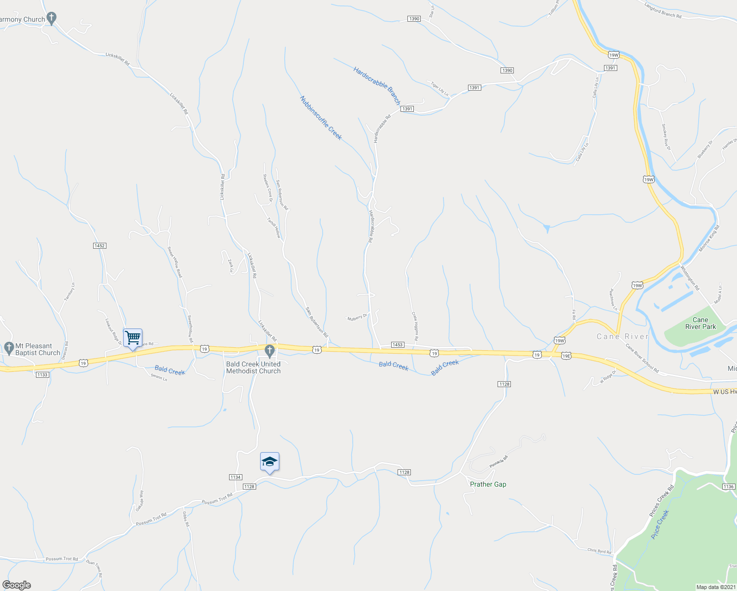 map of restaurants, bars, coffee shops, grocery stores, and more near 55 Ruffed Grouse Lane in Burnsville