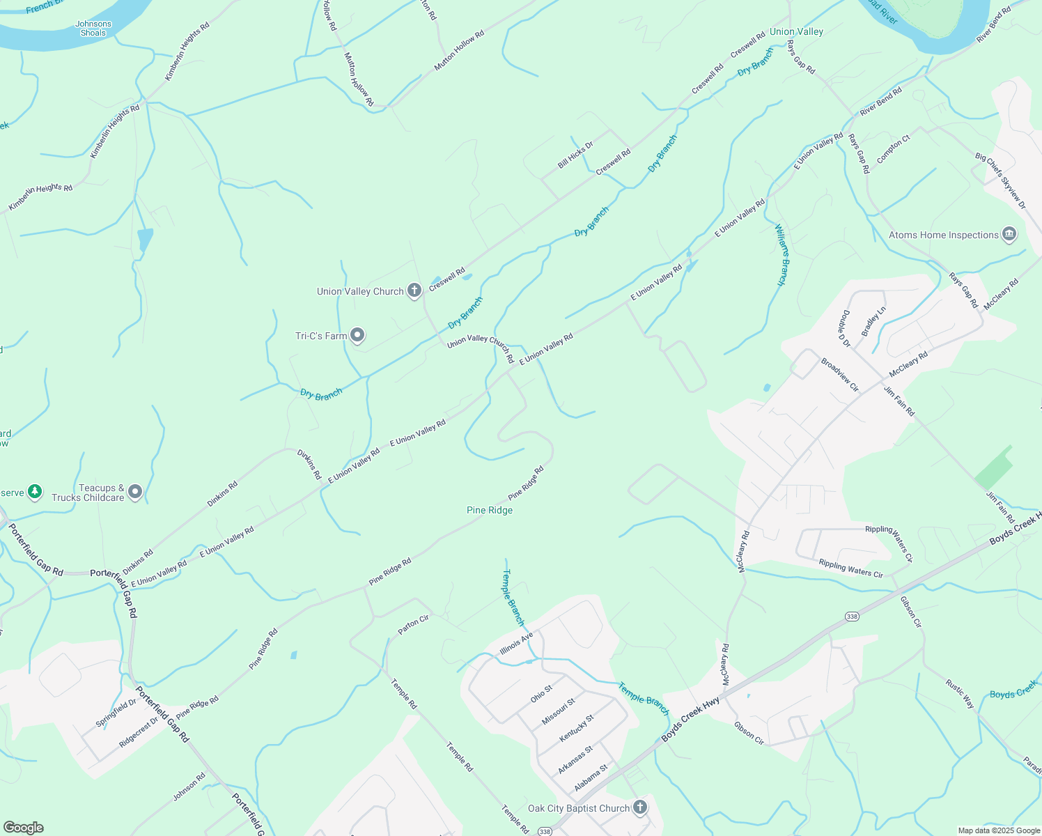 map of restaurants, bars, coffee shops, grocery stores, and more near 1967 Pine Ridge Road in Seymour