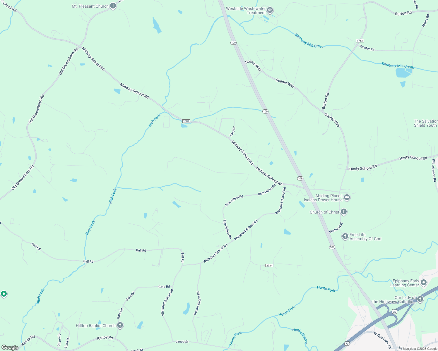 map of restaurants, bars, coffee shops, grocery stores, and more near 475 Walker Road in Thomasville