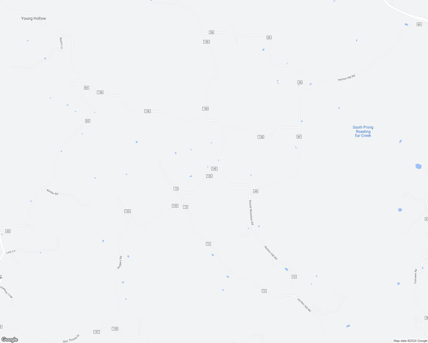 map of restaurants, bars, coffee shops, grocery stores, and more near 5106 Rogers Road in Timbo