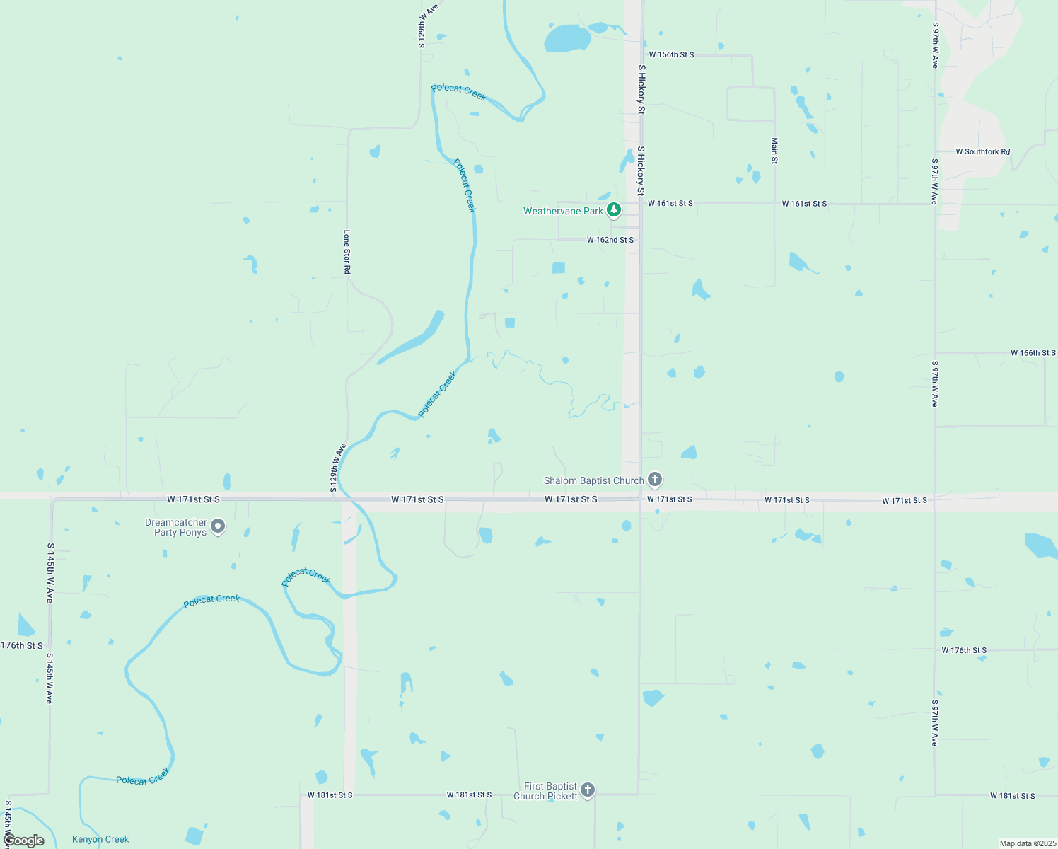map of restaurants, bars, coffee shops, grocery stores, and more near 11901 West 171st Street South in Sapulpa