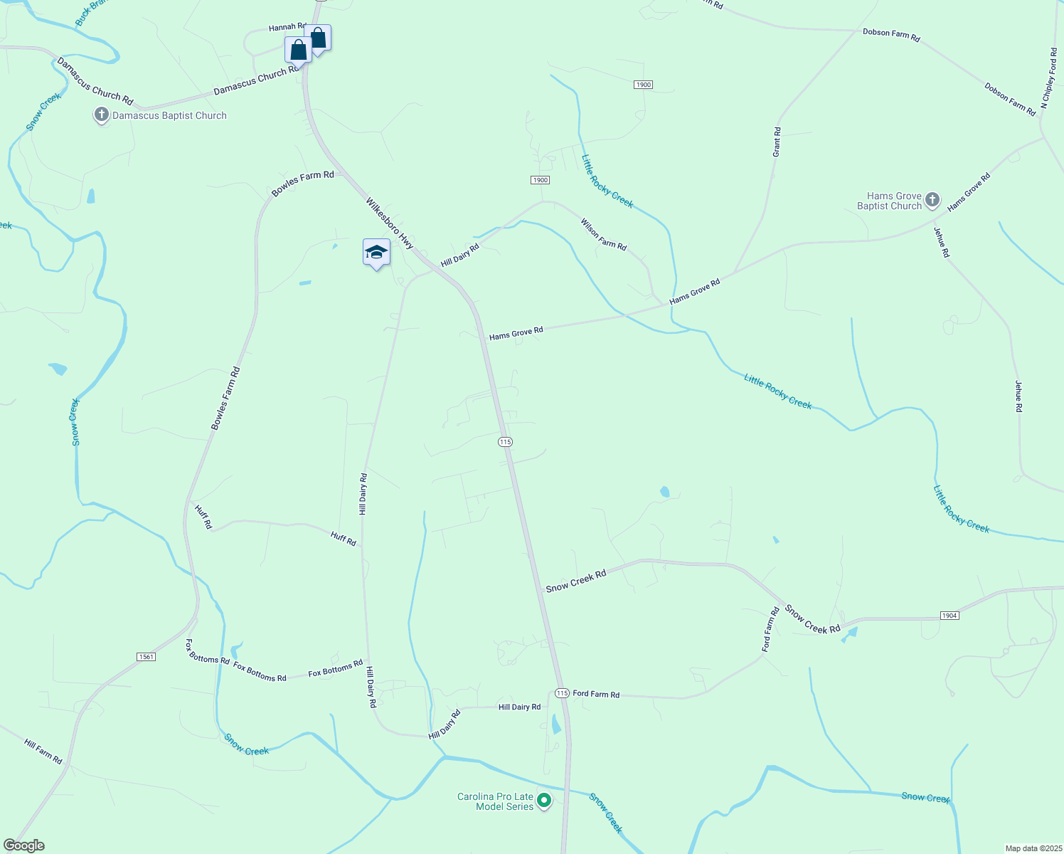 map of restaurants, bars, coffee shops, grocery stores, and more near 3906 Wilkesboro Highway in Statesville