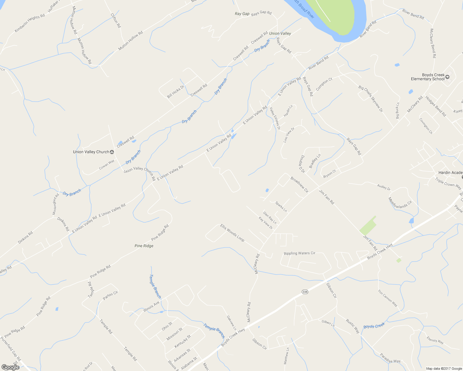 map of restaurants, bars, coffee shops, grocery stores, and more near 2021 Kings View Loop in Seymour