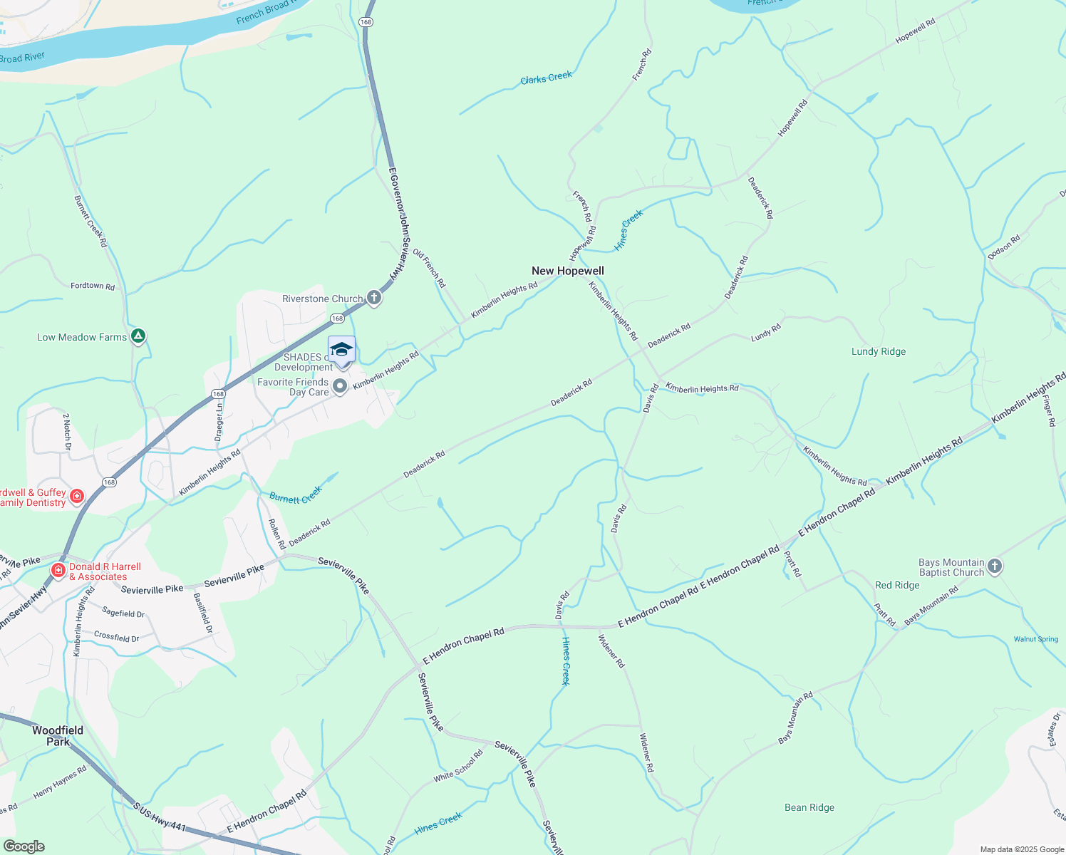 map of restaurants, bars, coffee shops, grocery stores, and more near 1032 Deaderick Road in Knoxville