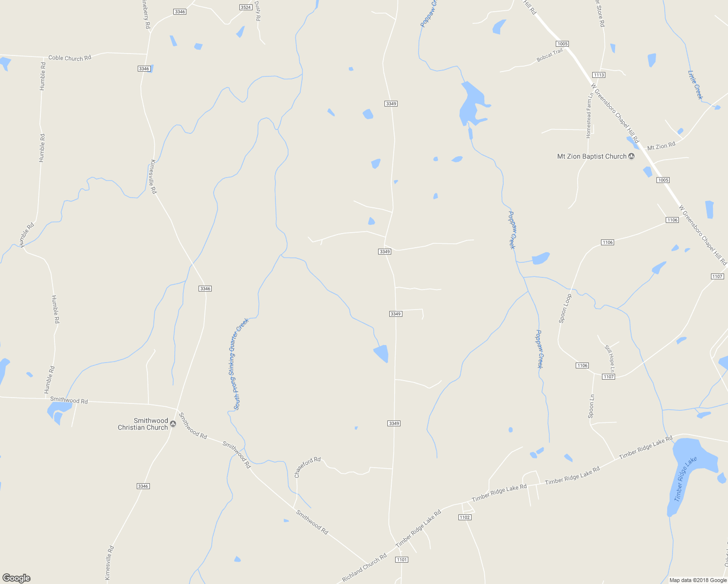 map of restaurants, bars, coffee shops, grocery stores, and more near 6622 Alamance County Line Road in Liberty