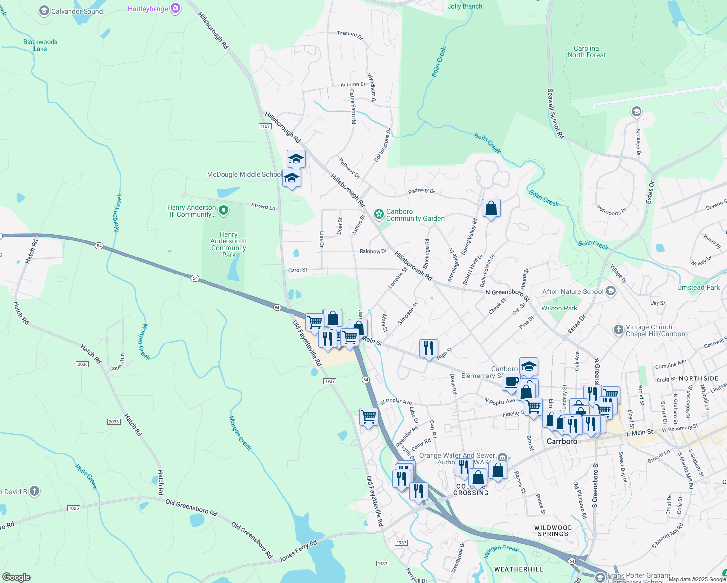 210 James Street, Carrboro NC Walk Score