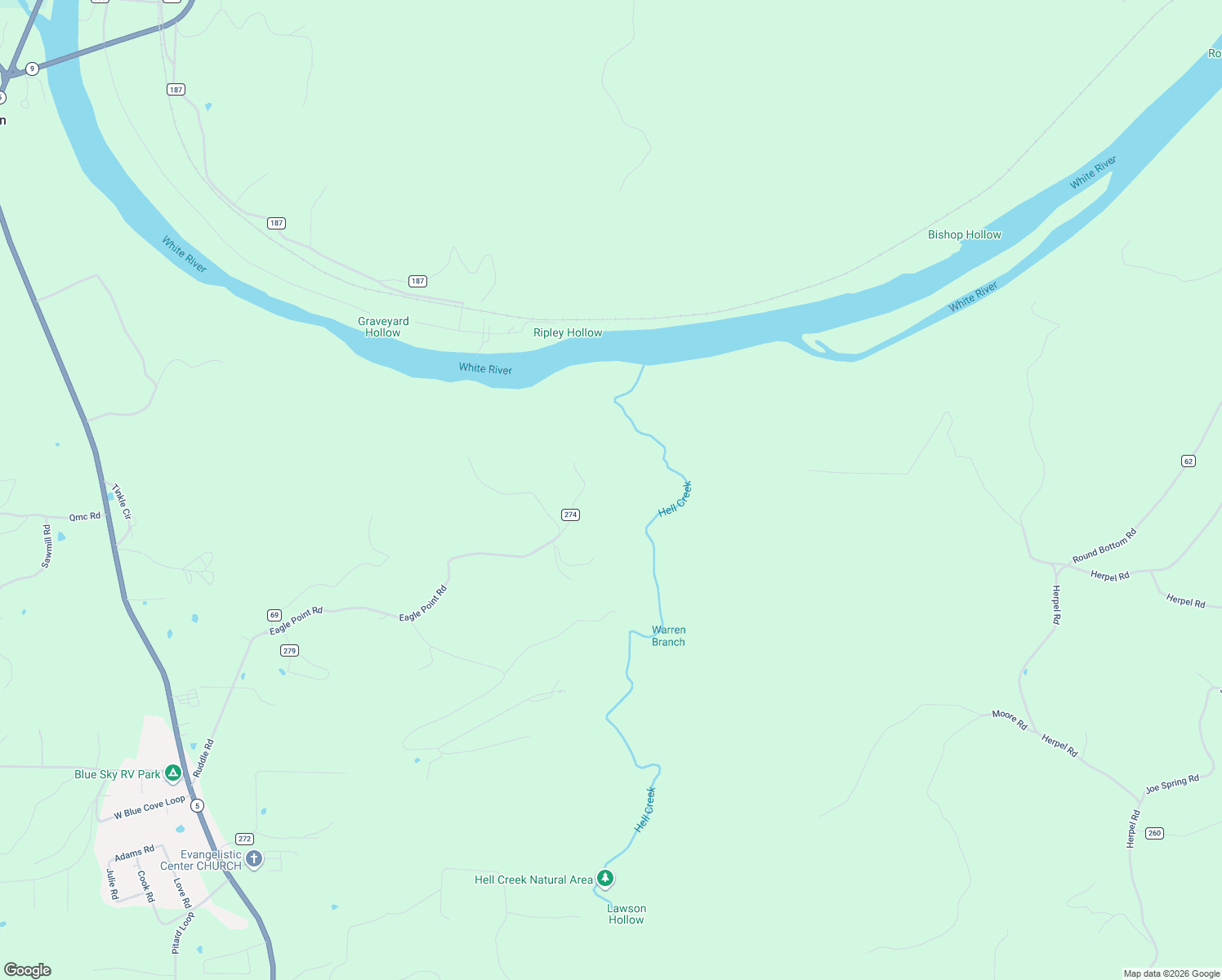 map of restaurants, bars, coffee shops, grocery stores, and more near 1289 Eagle Point Road in Mountain View