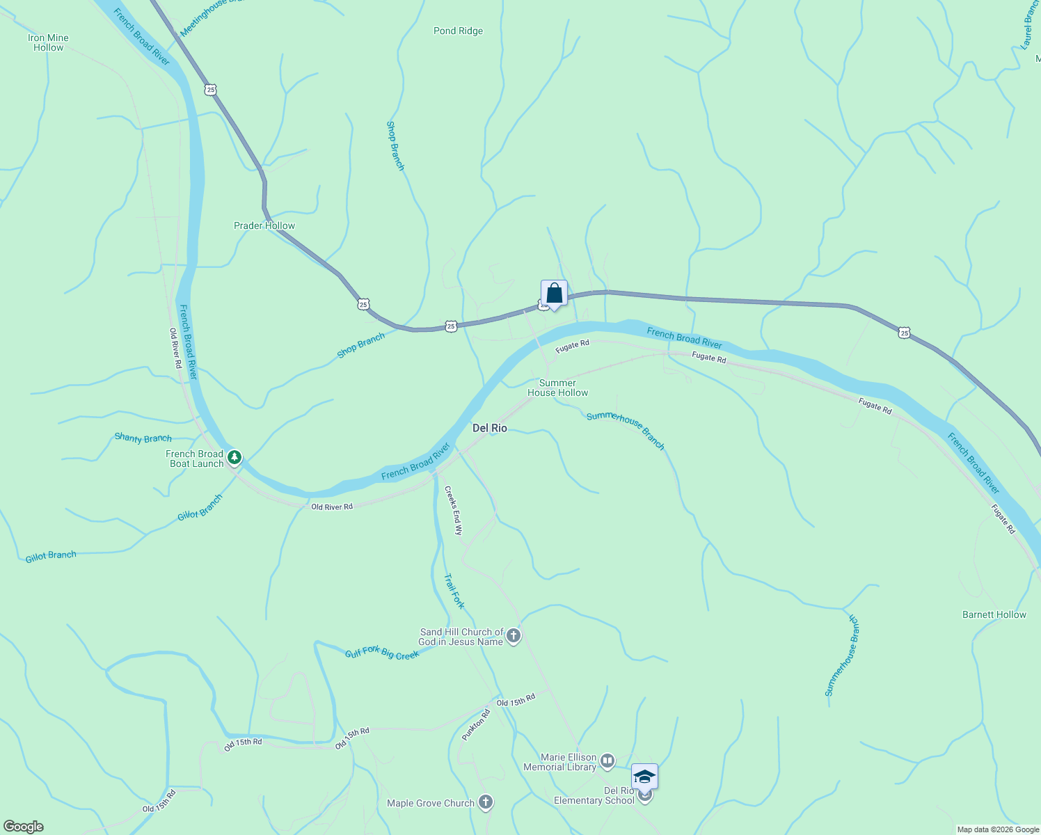 map of restaurants, bars, coffee shops, grocery stores, and more near 127 Summer House Hollow Rd in Del Rio
