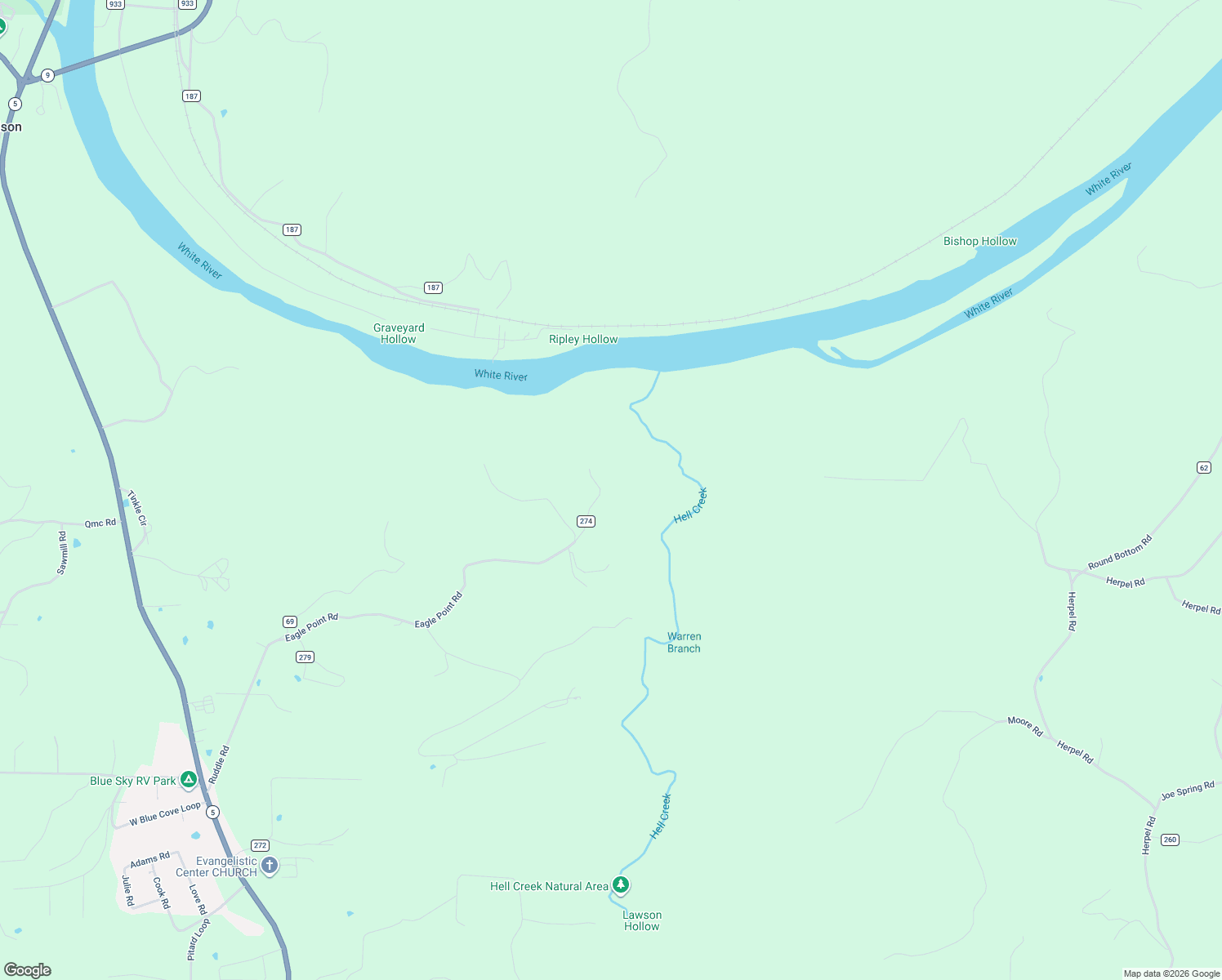 map of restaurants, bars, coffee shops, grocery stores, and more near 1289 Eagle Point Road in Mountain View