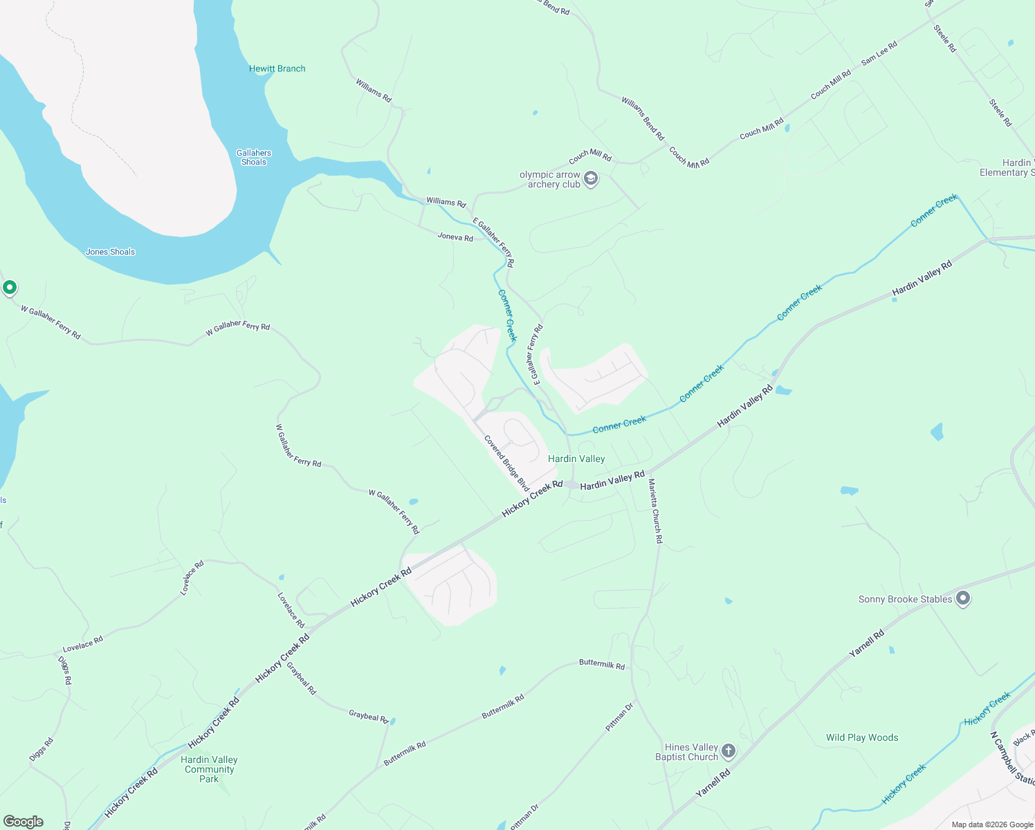 map of restaurants, bars, coffee shops, grocery stores, and more near 2215 East Gallaher Ferry Road in Knoxville
