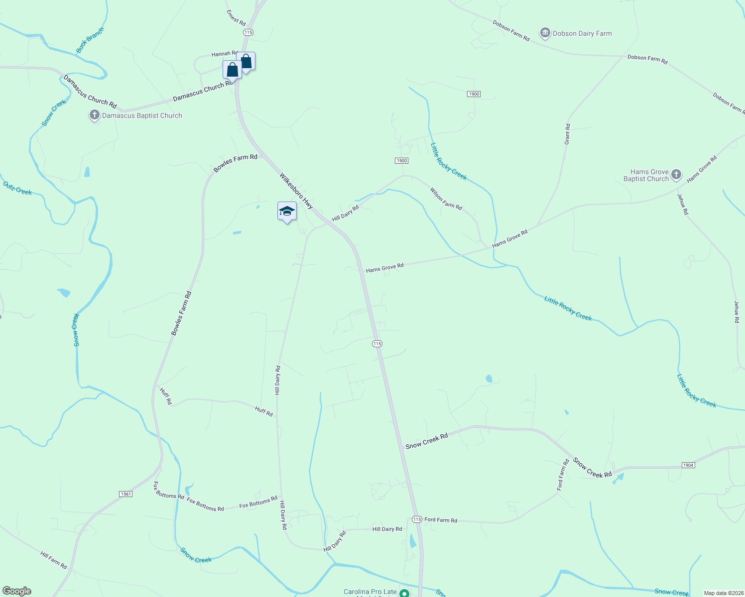 map of restaurants, bars, coffee shops, grocery stores, and more near 3948 Wilkesboro Highway in Statesville