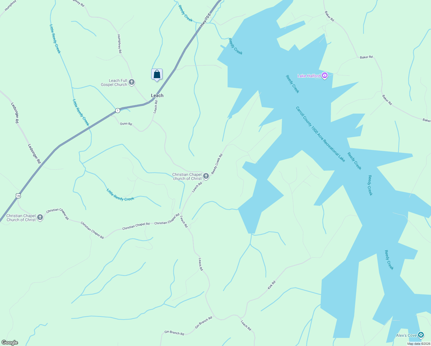 map of restaurants, bars, coffee shops, grocery stores, and more near 1885 Reedy Creek Rd in Huntingdon