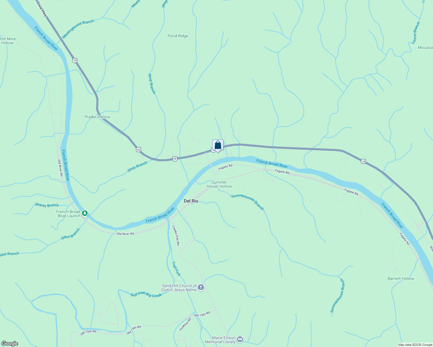 map of restaurants, bars, coffee shops, grocery stores, and more near 106 Fugate Road in Del Rio
