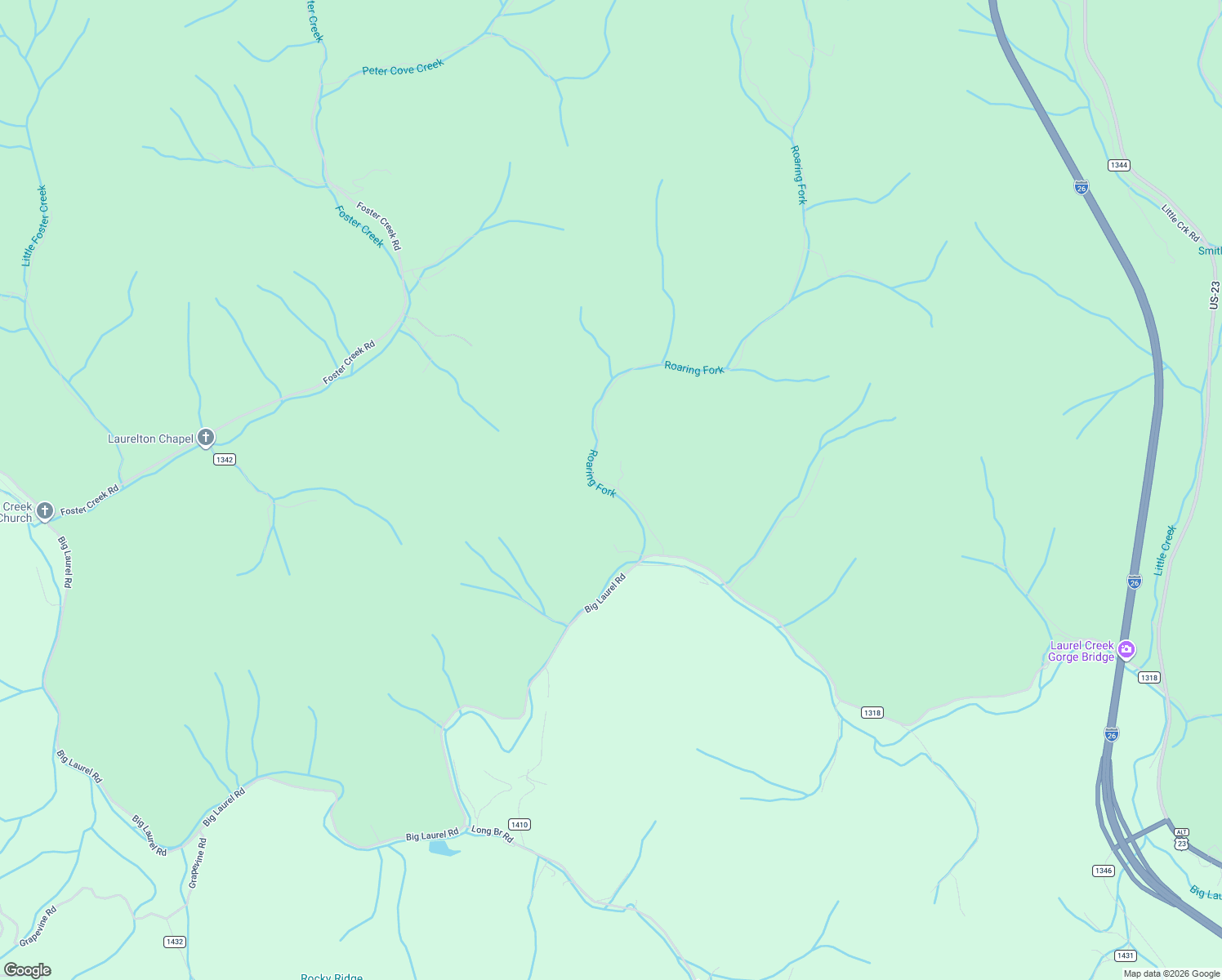 map of restaurants, bars, coffee shops, grocery stores, and more near 280 Roaring Fork Road in Marshall