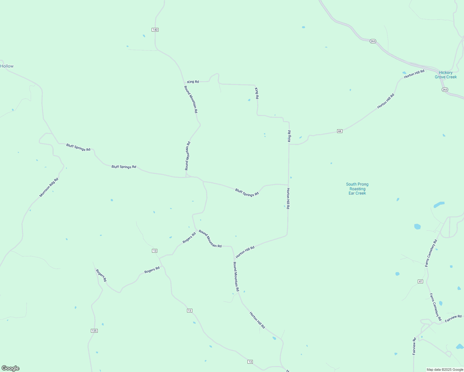 map of restaurants, bars, coffee shops, grocery stores, and more near 536 Bluff Springs Road in Marshall