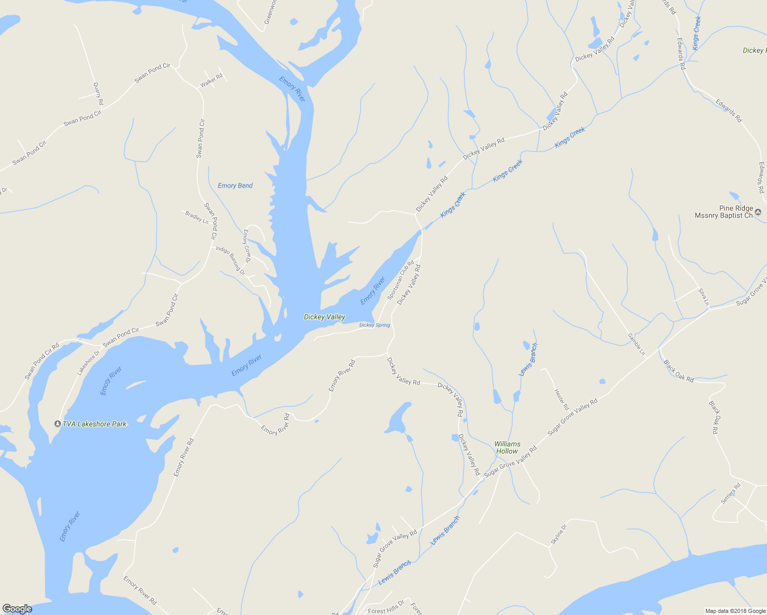 map of restaurants, bars, coffee shops, grocery stores, and more near 143 Sportsman Club Road in Harriman