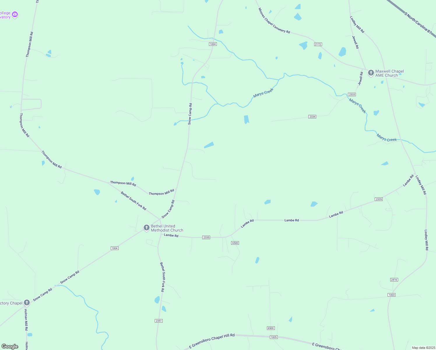 map of restaurants, bars, coffee shops, grocery stores, and more near 254 Dakota Dr in Graham