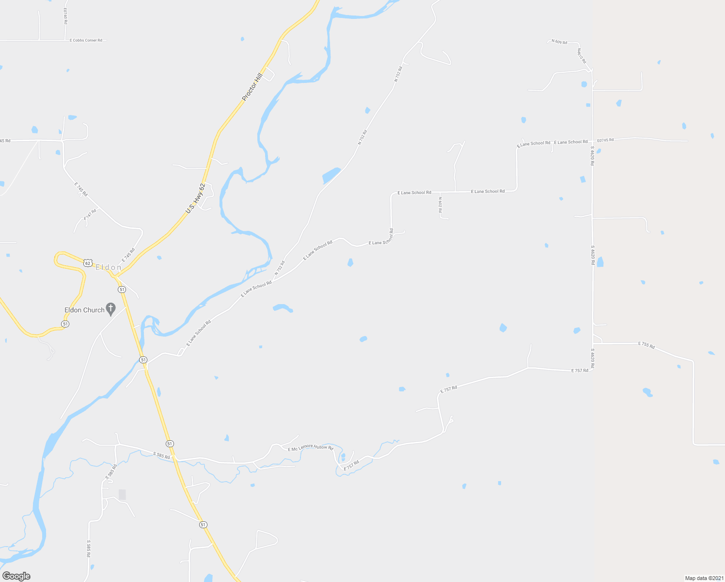 map of restaurants, bars, coffee shops, grocery stores, and more near 26873 East Lane School Road in Tahlequah