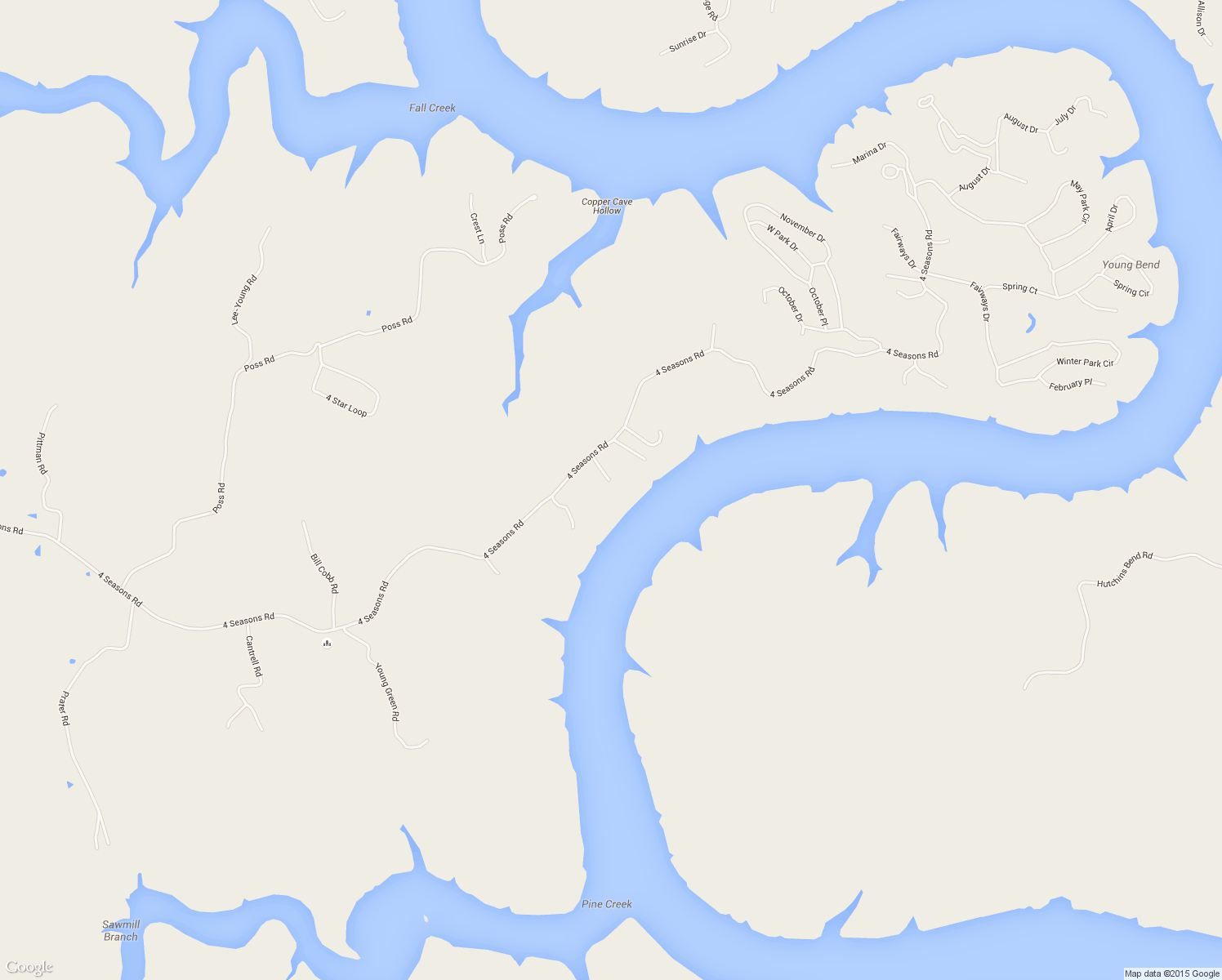 map of restaurants, bars, coffee shops, grocery stores, and more near 182 Red Bud Drive in Smithville
