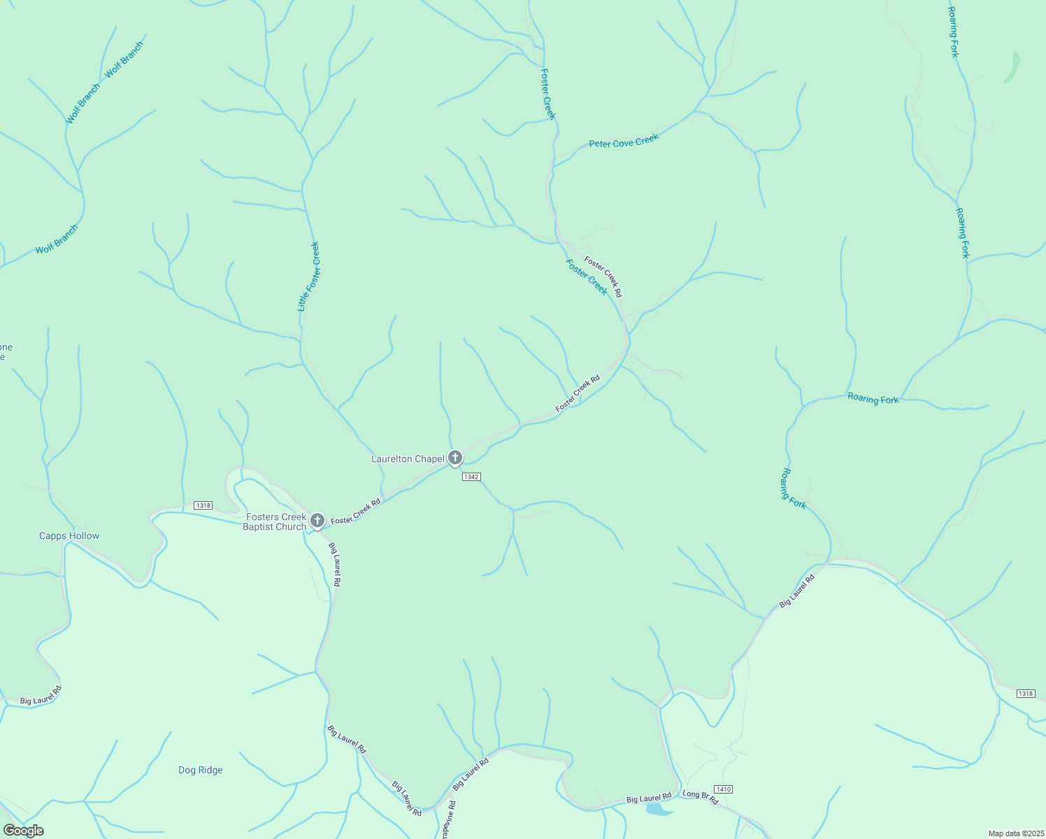 map of restaurants, bars, coffee shops, grocery stores, and more near 797 Foster Creek Road in Marshall