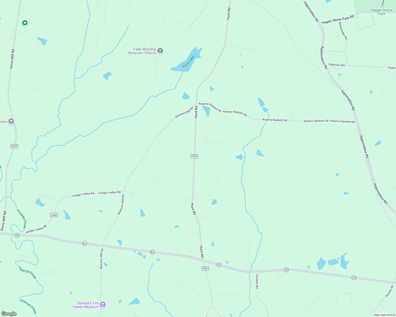 map of restaurants, bars, coffee shops, grocery stores, and more near 6555 Hunt Road in Pleasant Garden