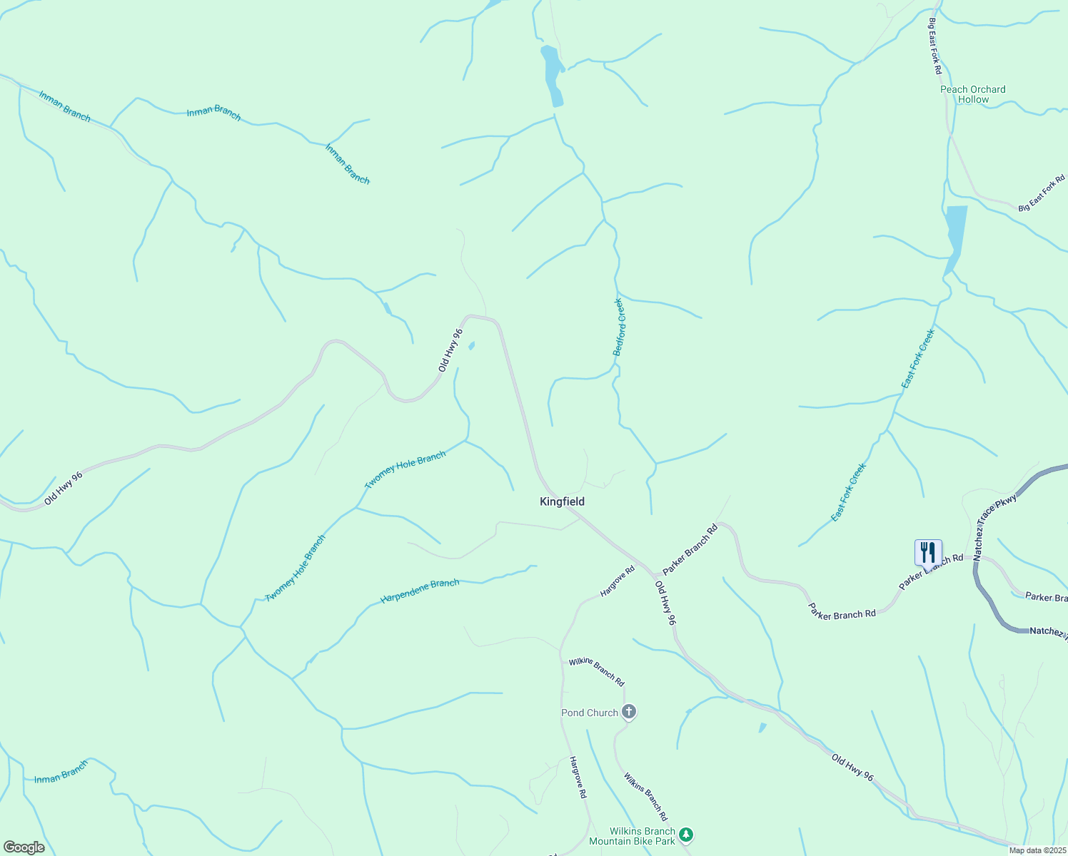 map of restaurants, bars, coffee shops, grocery stores, and more near 5648 Old Highway 96 in Franklin