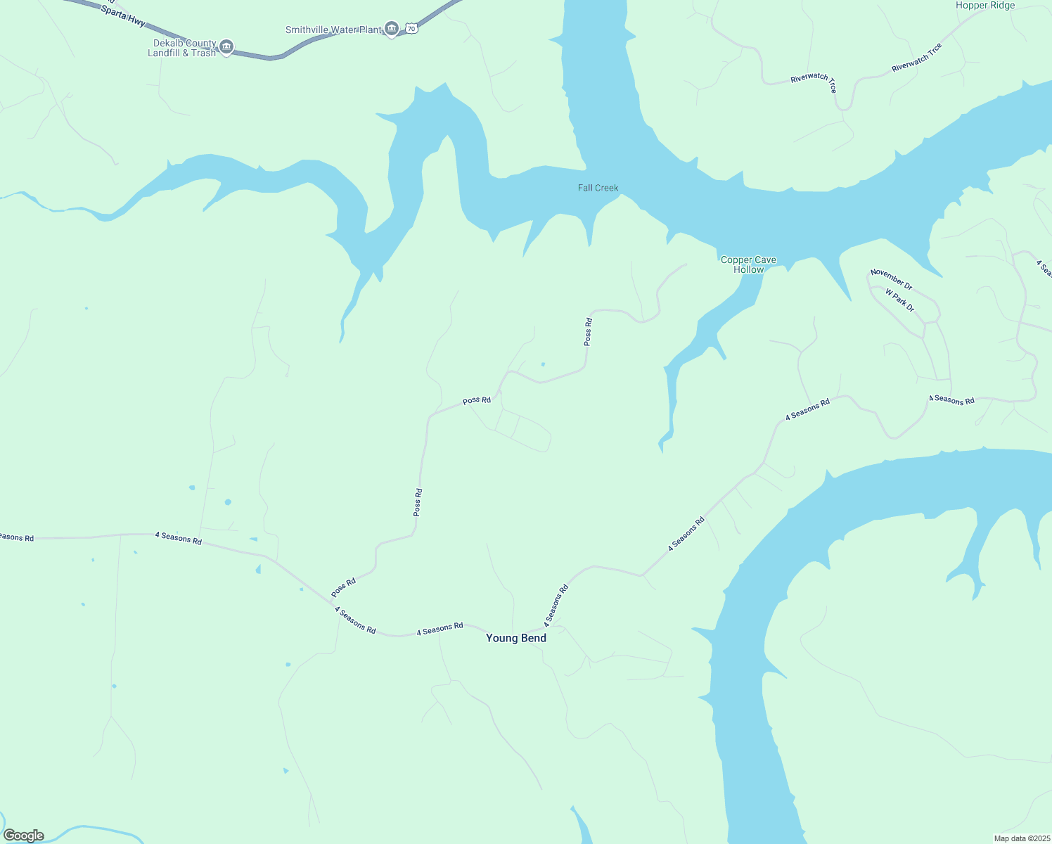 map of restaurants, bars, coffee shops, grocery stores, and more near 495 4 Star Loop in Smithville