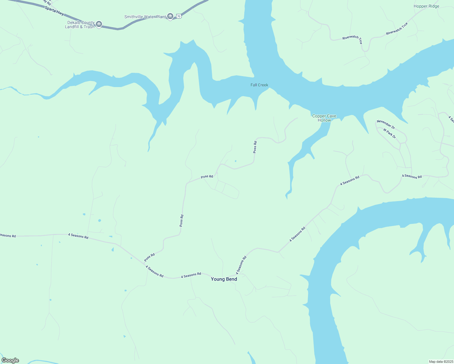 map of restaurants, bars, coffee shops, grocery stores, and more near 495 4 Star Loop in Smithville