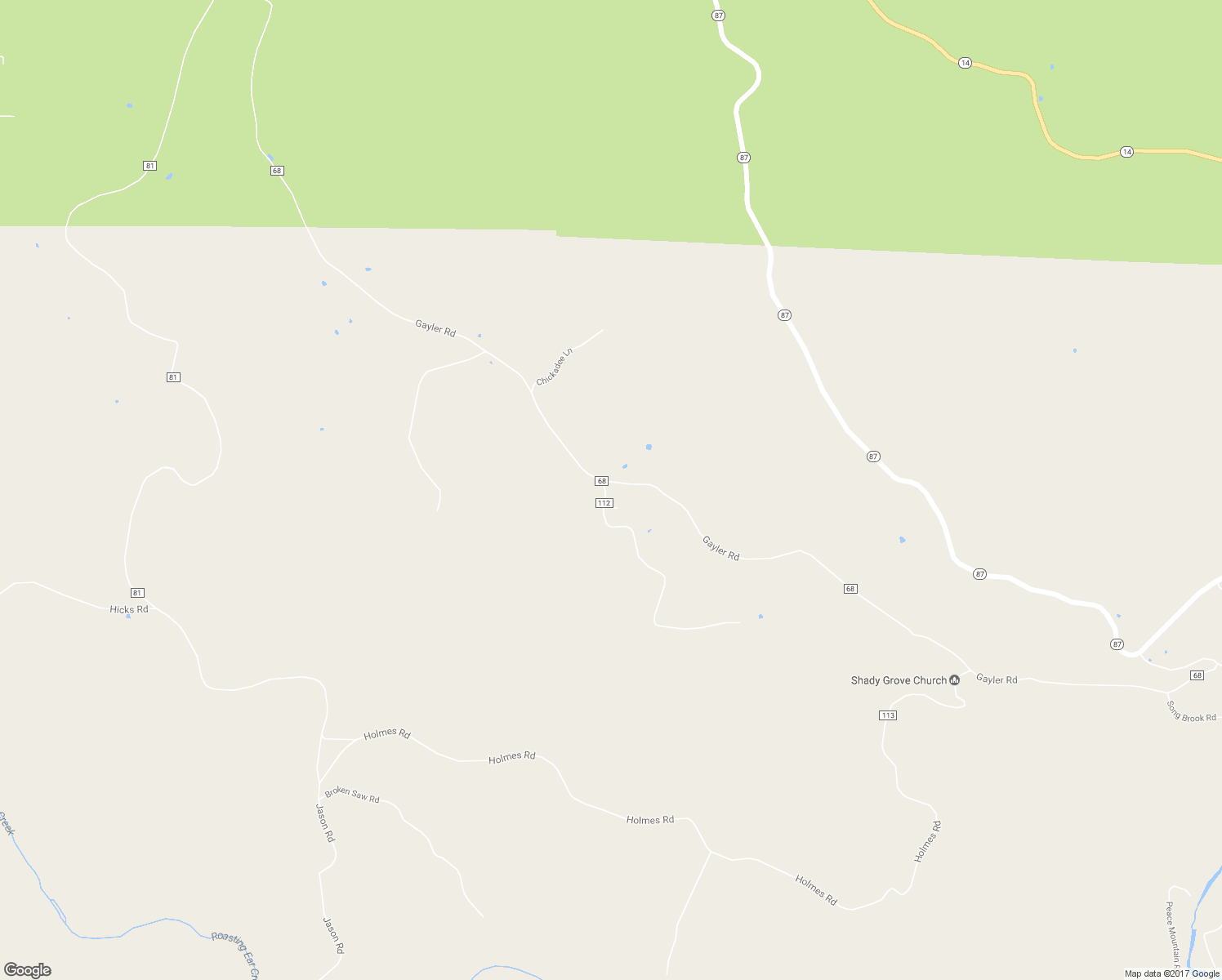 map of restaurants, bars, coffee shops, grocery stores, and more near 2129 Gayler Road in Fifty-Six