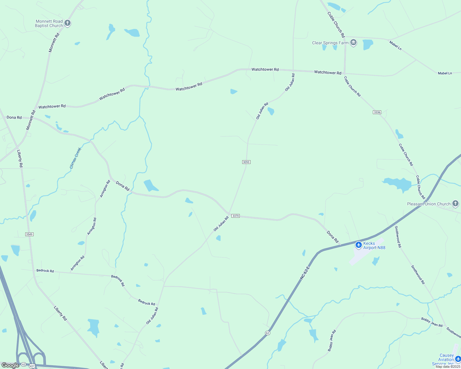 map of restaurants, bars, coffee shops, grocery stores, and more near 4438 Old Julian Road in Julian