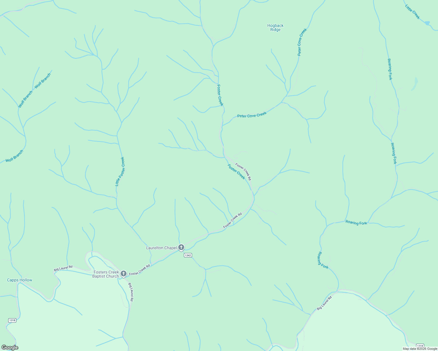 map of restaurants, bars, coffee shops, grocery stores, and more near 1695 Foster Creek Road in Marshall