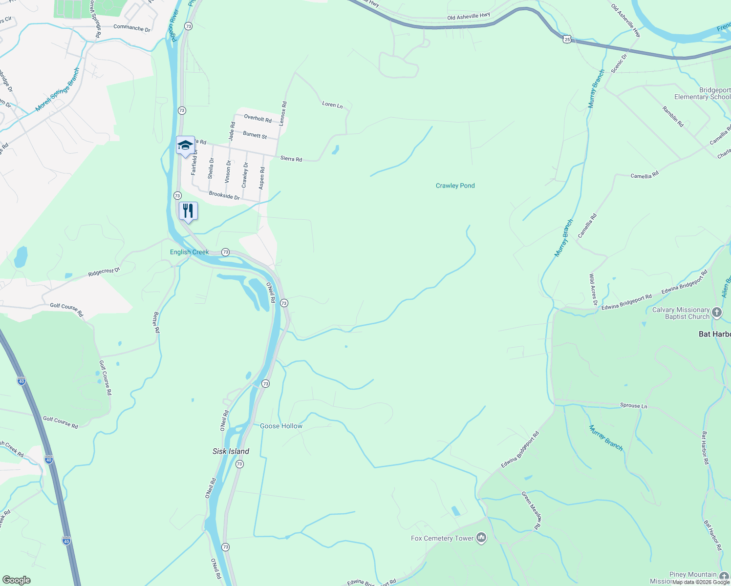 map of restaurants, bars, coffee shops, grocery stores, and more near 890 Tolley Hollow Road in Newport