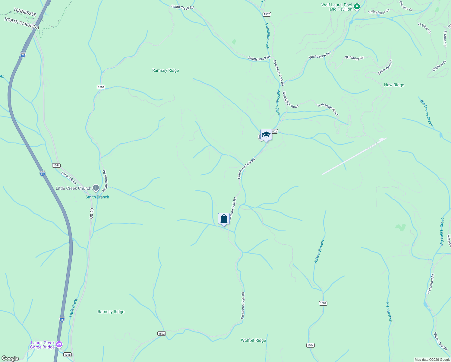 map of restaurants, bars, coffee shops, grocery stores, and more near 251 Screamin Eagle Drive in Mars Hill