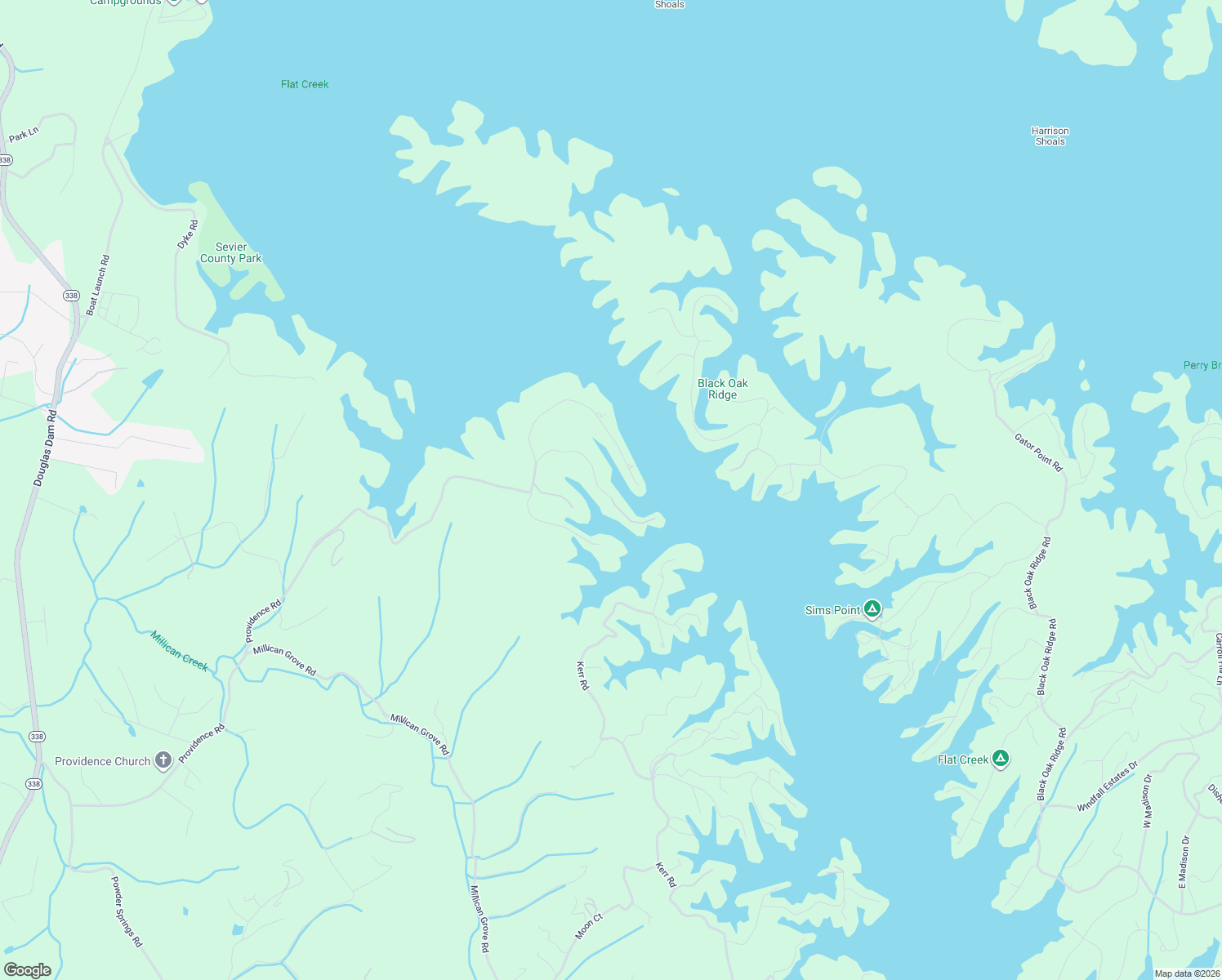 map of restaurants, bars, coffee shops, grocery stores, and more near 1965 McCroskey Lane in Pigeon Forge