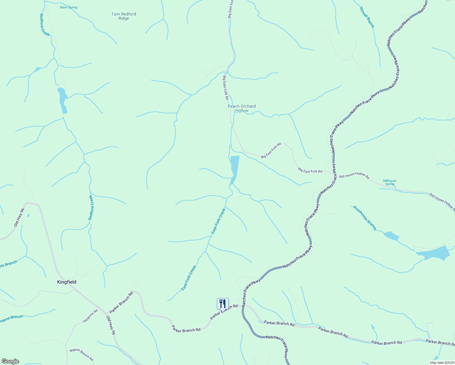 map of restaurants, bars, coffee shops, grocery stores, and more near 5375 Big East Fork Road in Franklin
