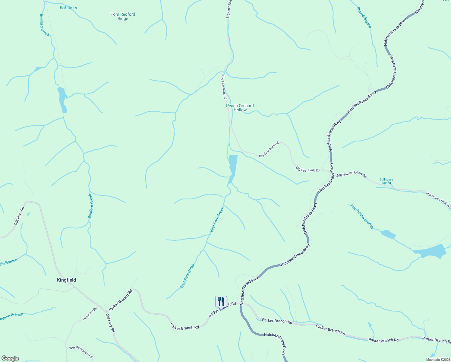 map of restaurants, bars, coffee shops, grocery stores, and more near 5375 Big East Fork Road in Franklin