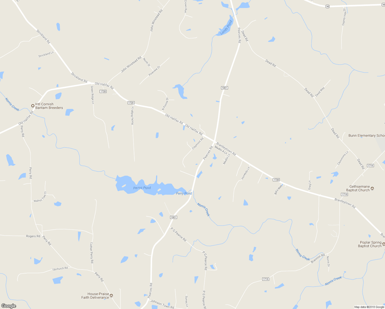 map of restaurants, bars, coffee shops, grocery stores, and more near 203 Claymont Road in Louisburg