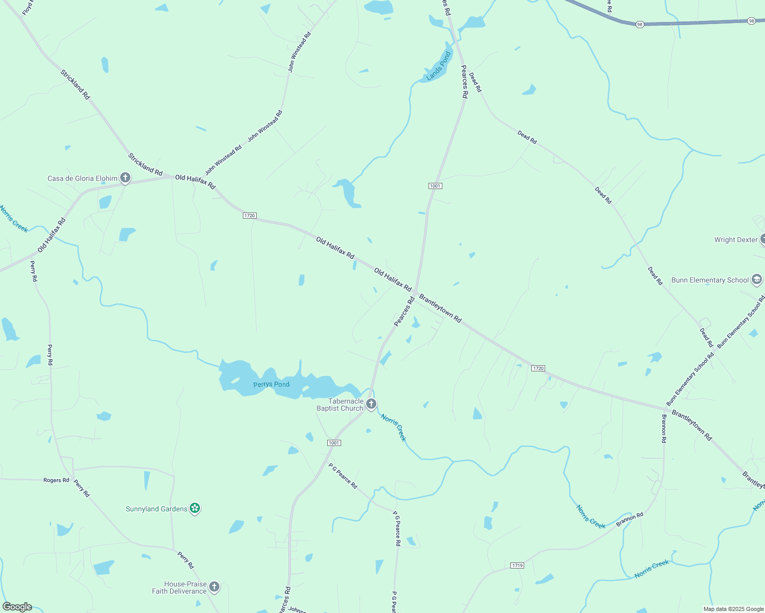 map of restaurants, bars, coffee shops, grocery stores, and more near 109 Claymont Road in Louisburg
