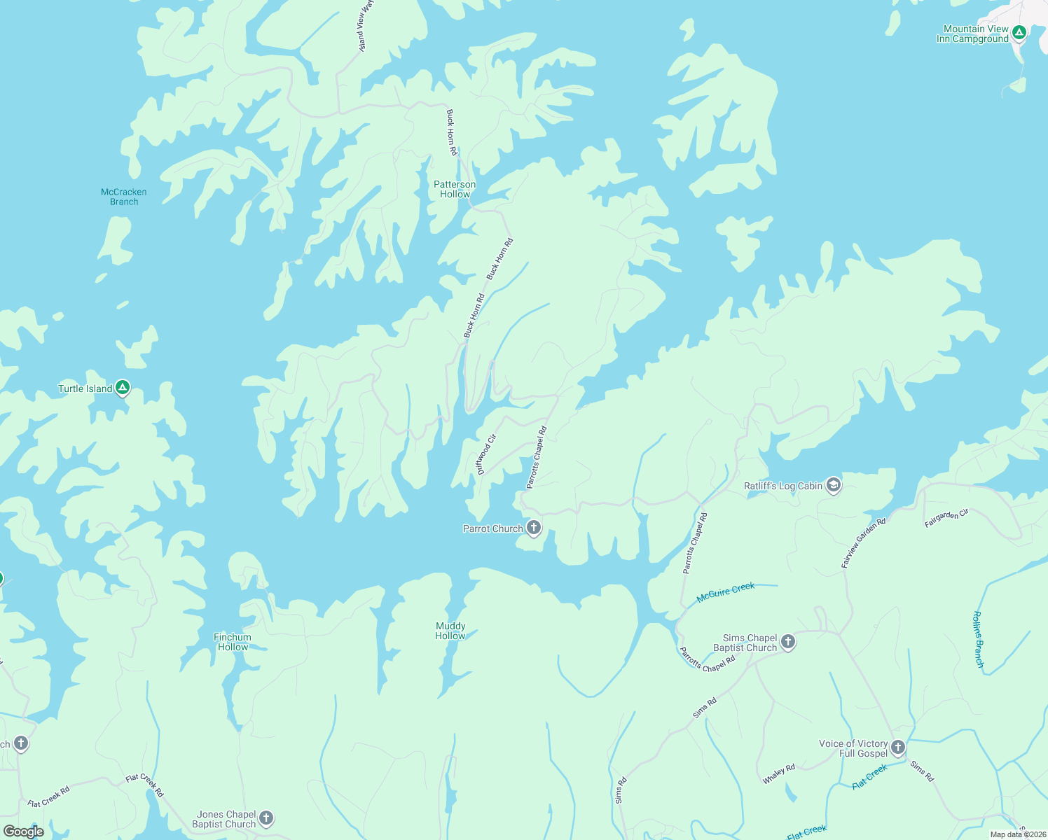 map of restaurants, bars, coffee shops, grocery stores, and more near 1537 Parrotts Chapel Road in Sevierville