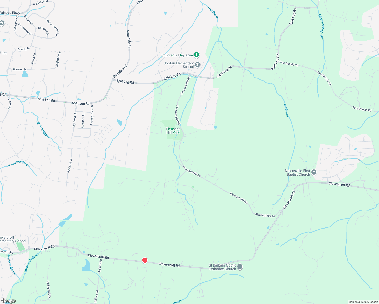 map of restaurants, bars, coffee shops, grocery stores, and more near 1778 Pleasant Hill Road in Franklin