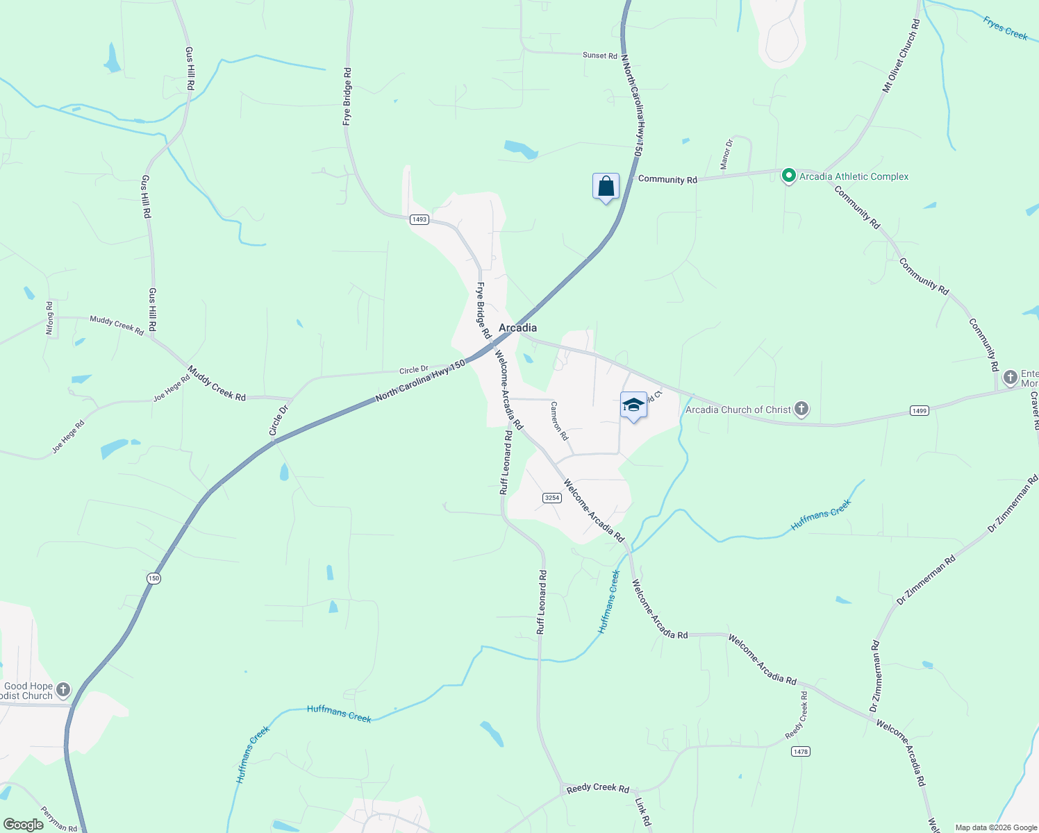 map of restaurants, bars, coffee shops, grocery stores, and more near 4122 Welcome-Arcadia Road in Lexington