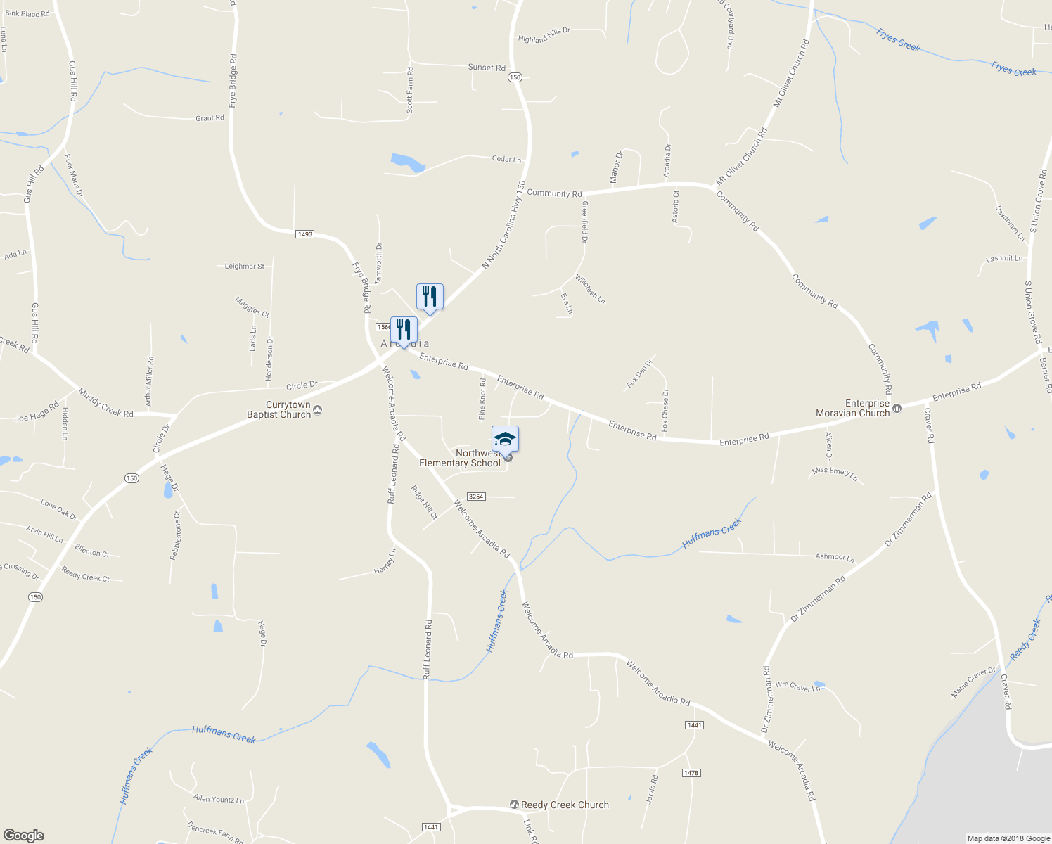 map of restaurants, bars, coffee shops, grocery stores, and more near 213 Deerfield Court in Lexington