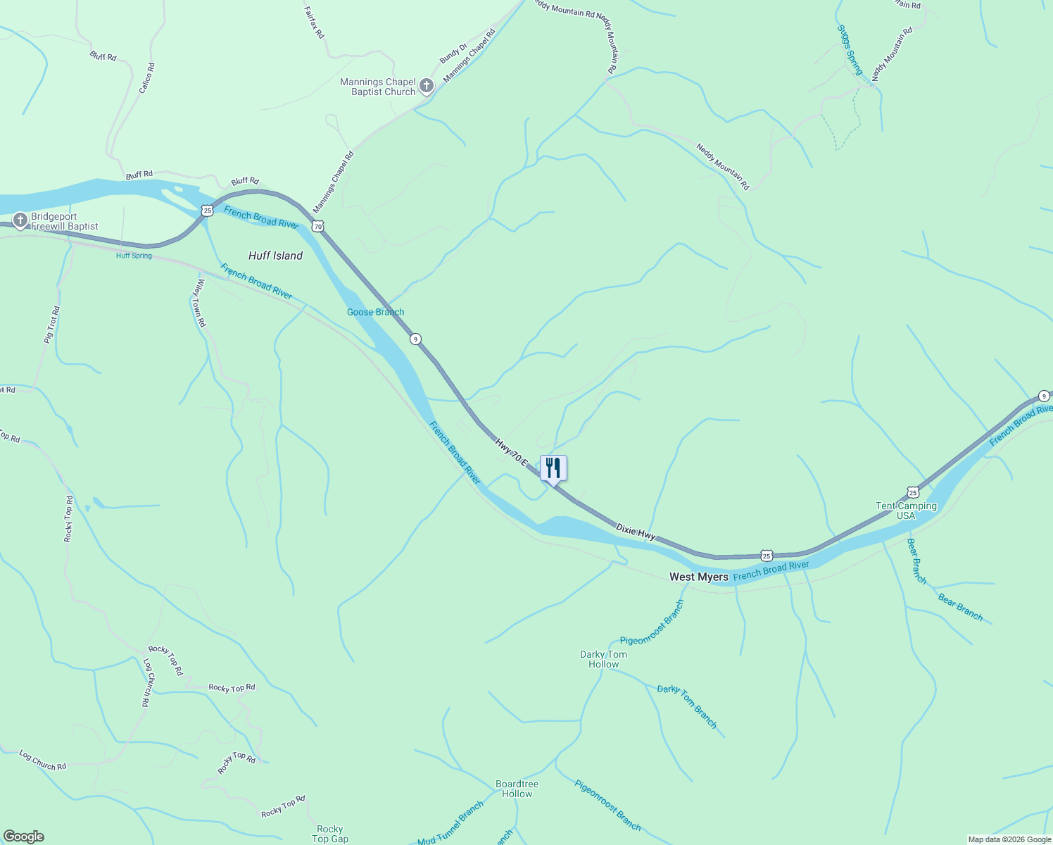 map of restaurants, bars, coffee shops, grocery stores, and more near 130 Curry Way in Del Rio