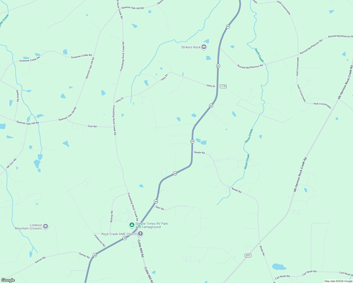 map of restaurants, bars, coffee shops, grocery stores, and more near 7265 Union Camp Drive in Snow Camp