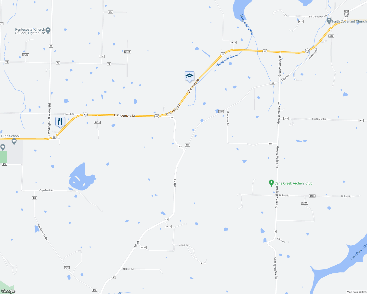 map of restaurants, bars, coffee shops, grocery stores, and more near 16800 Parks Corner in Lincoln