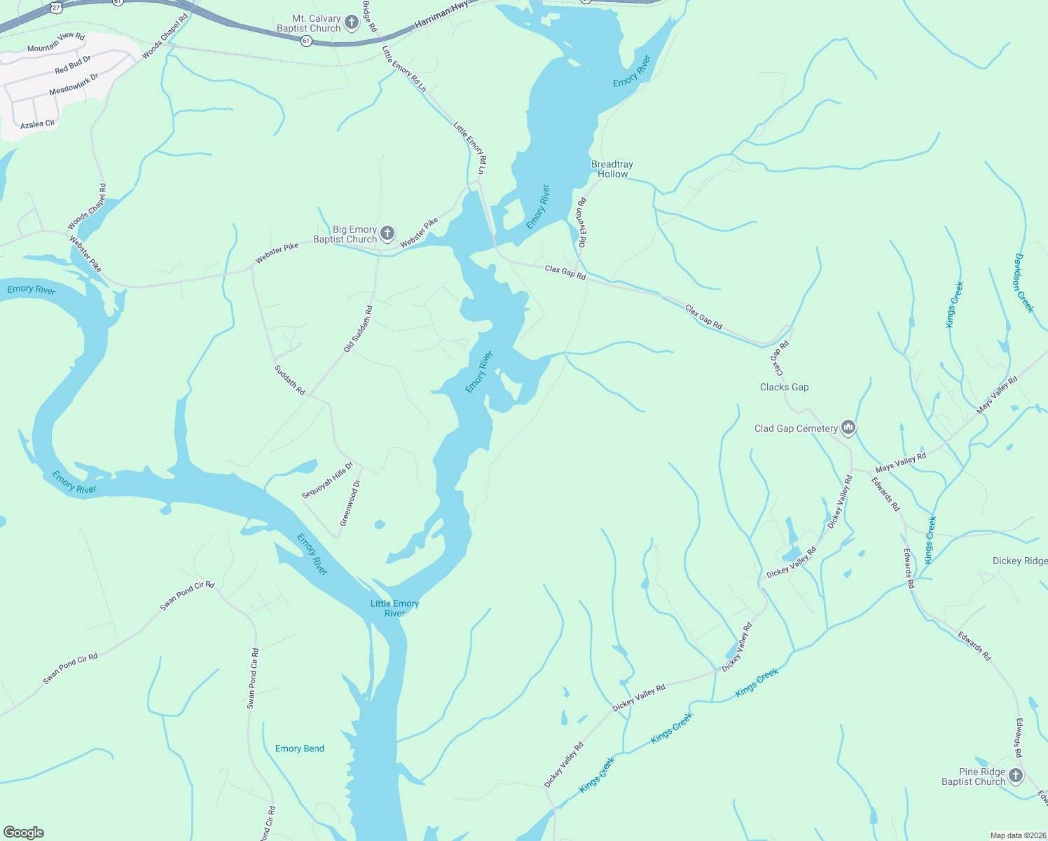 map of restaurants, bars, coffee shops, grocery stores, and more near 206 Lancer Road in Harriman